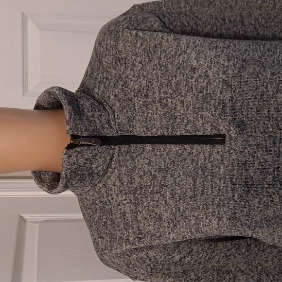 NWOT Haggar Mens XL Grey 1/4 Zip Long Sleeve Cool 18" Pro Pullover Sweatshirt - Picture 3 of 7